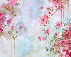 Fleurs by Amylee Paris - Original Painting on Stretched Canvas sized 20x16 inches. Available from Whitewall Galleries